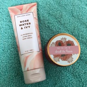 Body Lotion and Candle Combo